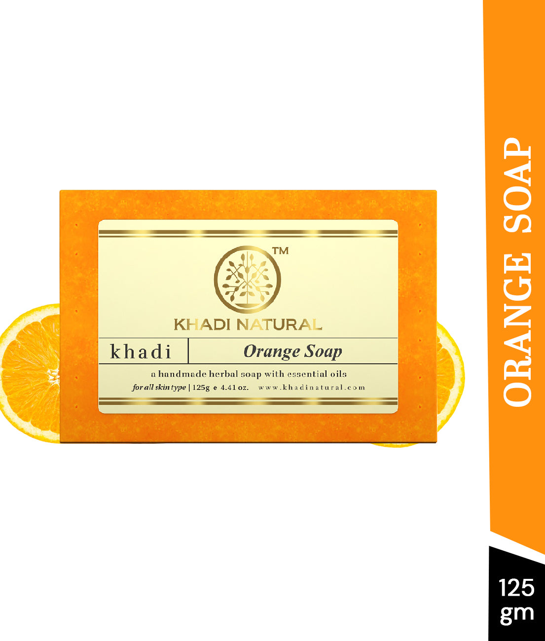 Khadi Natural Orange Soap 125gm