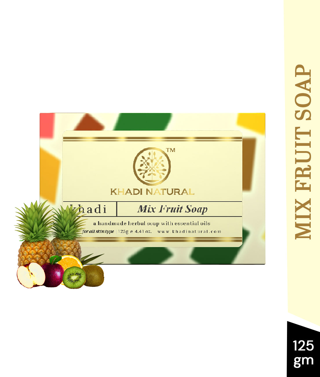 Khadi Natural Mix Fruit Soap 125gm