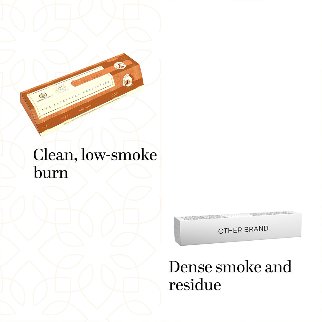 Khadi Natural Incense Sticks Jasmine and Sandalwood Combo of Pack of 6