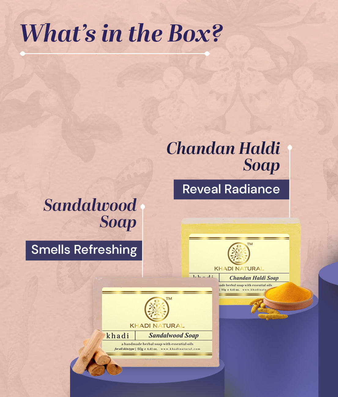 Khadi Natural Ayurvedic Soap Kit Combo Pack Of 6 – 50gm Each
