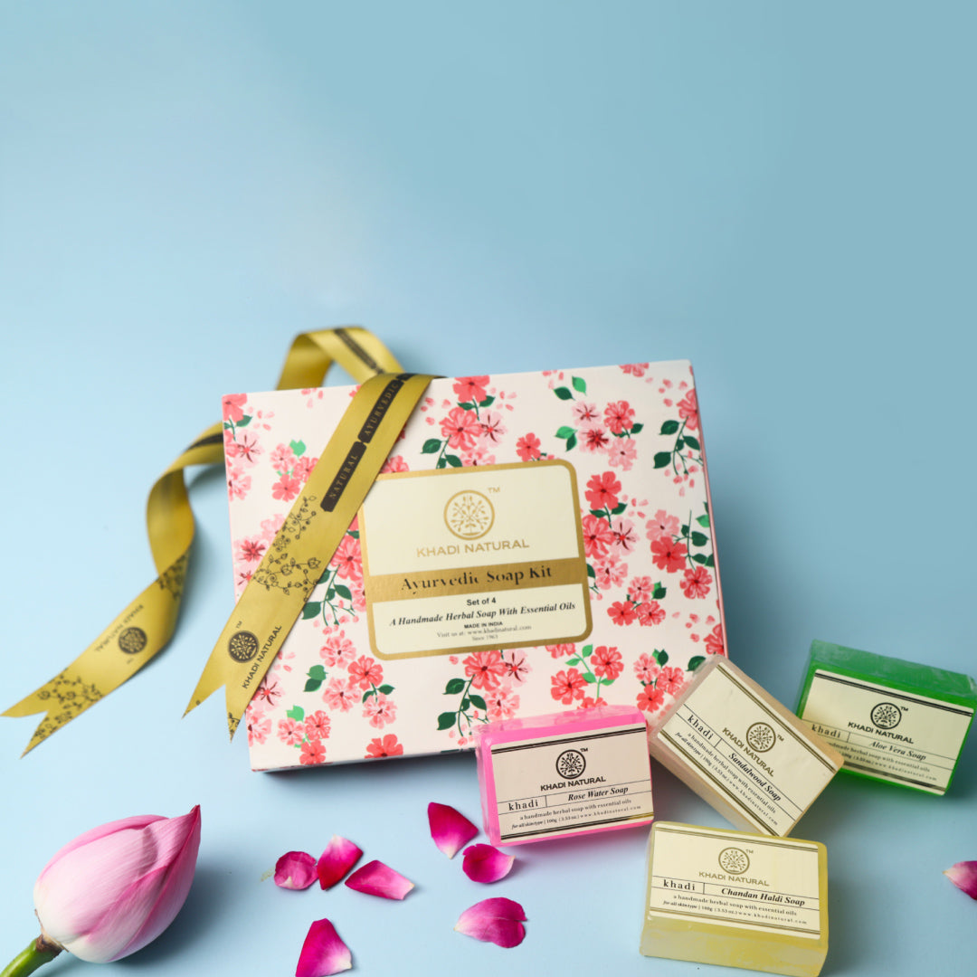 Khadi Natural Ayurvedic Soap Kit Combo Pack Of 4 – 100gm Each