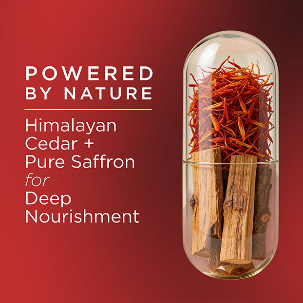 Khadi Natural Powered Botanics Himalayan Cedar & Saffron Shampoo for Healthy Hair - 310ml