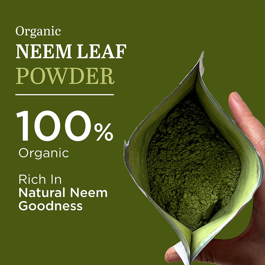 Khadi Natural Neem Leaf Organic Powder for Skin & Hair Care 75gm