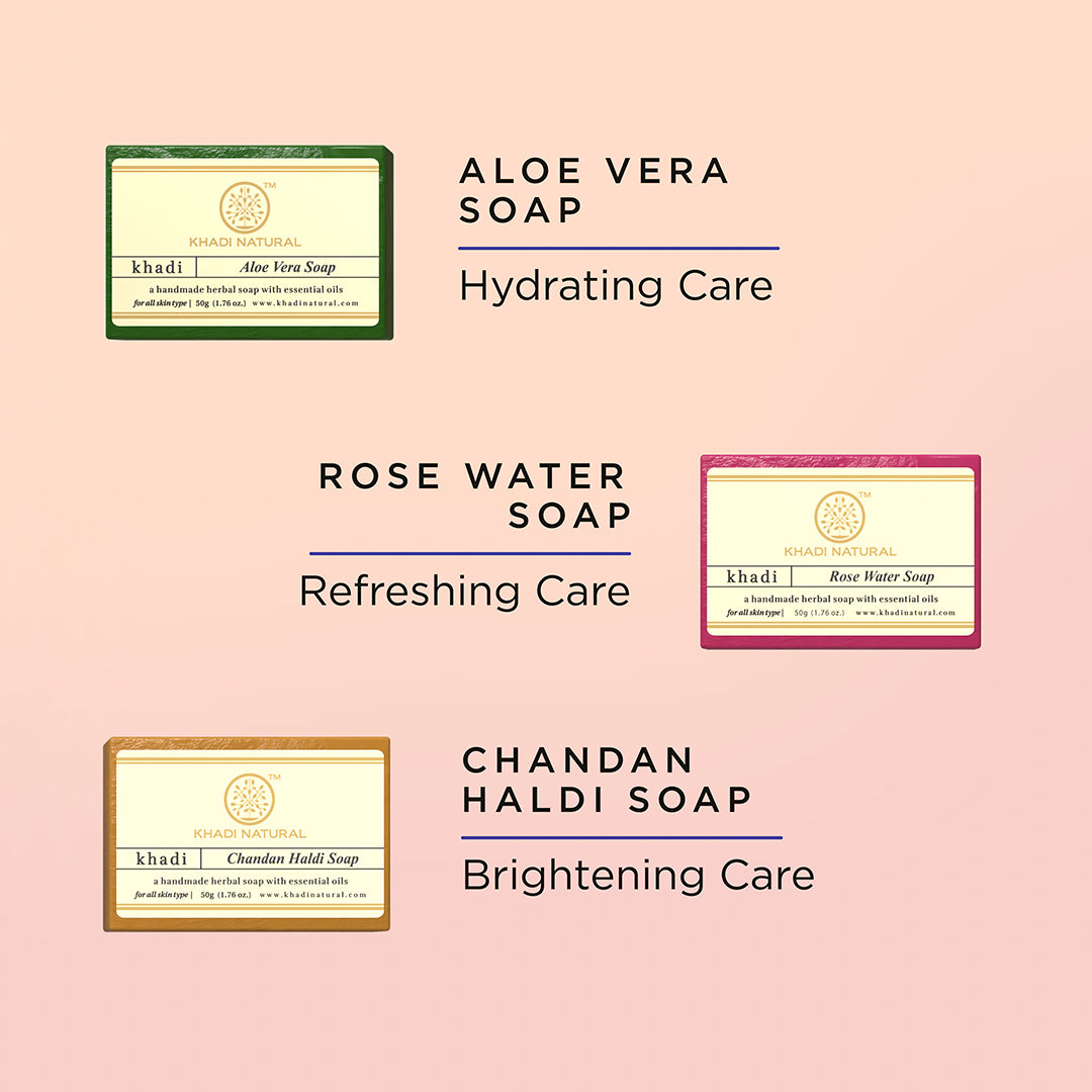 Khadi Natural Ayurvedic Soap Kit Combo Pack Of 6 – 50gm Each