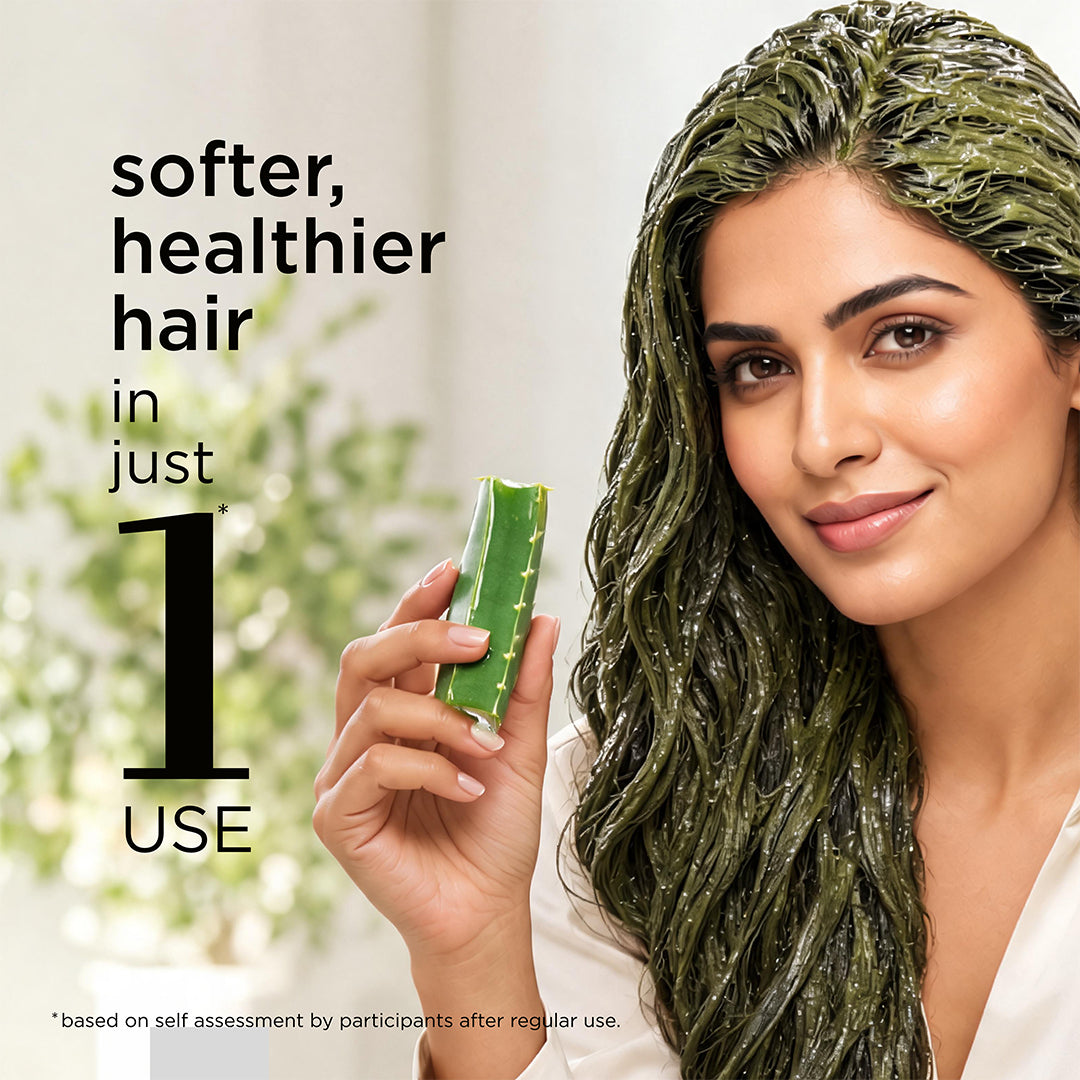 Khadi Natural Aloe Vera Leaf Organic Powder for Skin & Hair Care 75gm