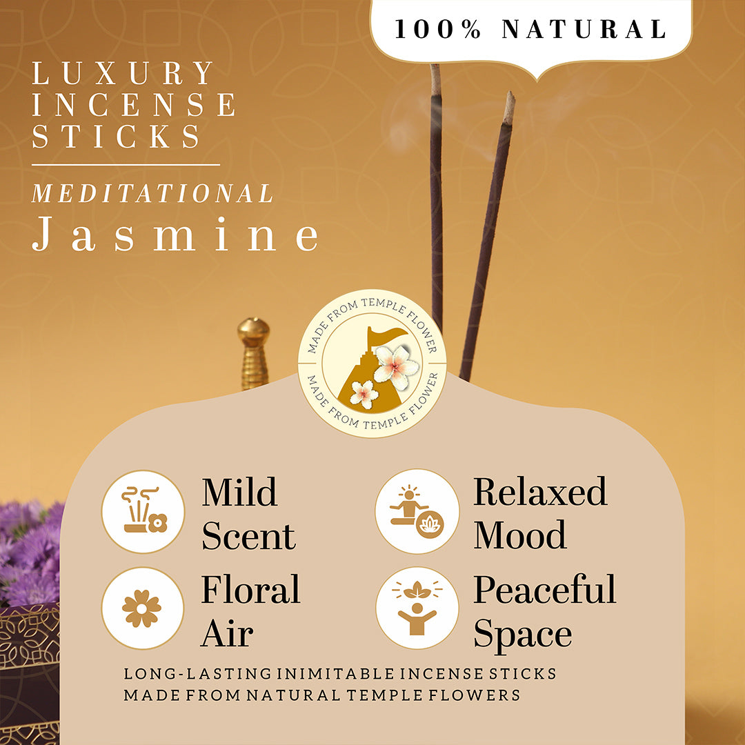 Khadi Natural Incense Sticks Lavender and Jasmine Combo (Pack of 6)