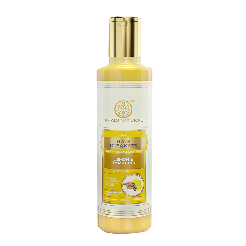 Khadi Natural Lemon & Tamarind Hair Cleanser- Sulphate & Paraben Free-210 ml