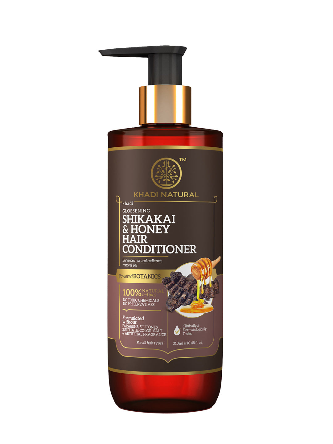 Khadi Natural Shikakai & Honey Hair Conditioner-Powered Botanics-310ml