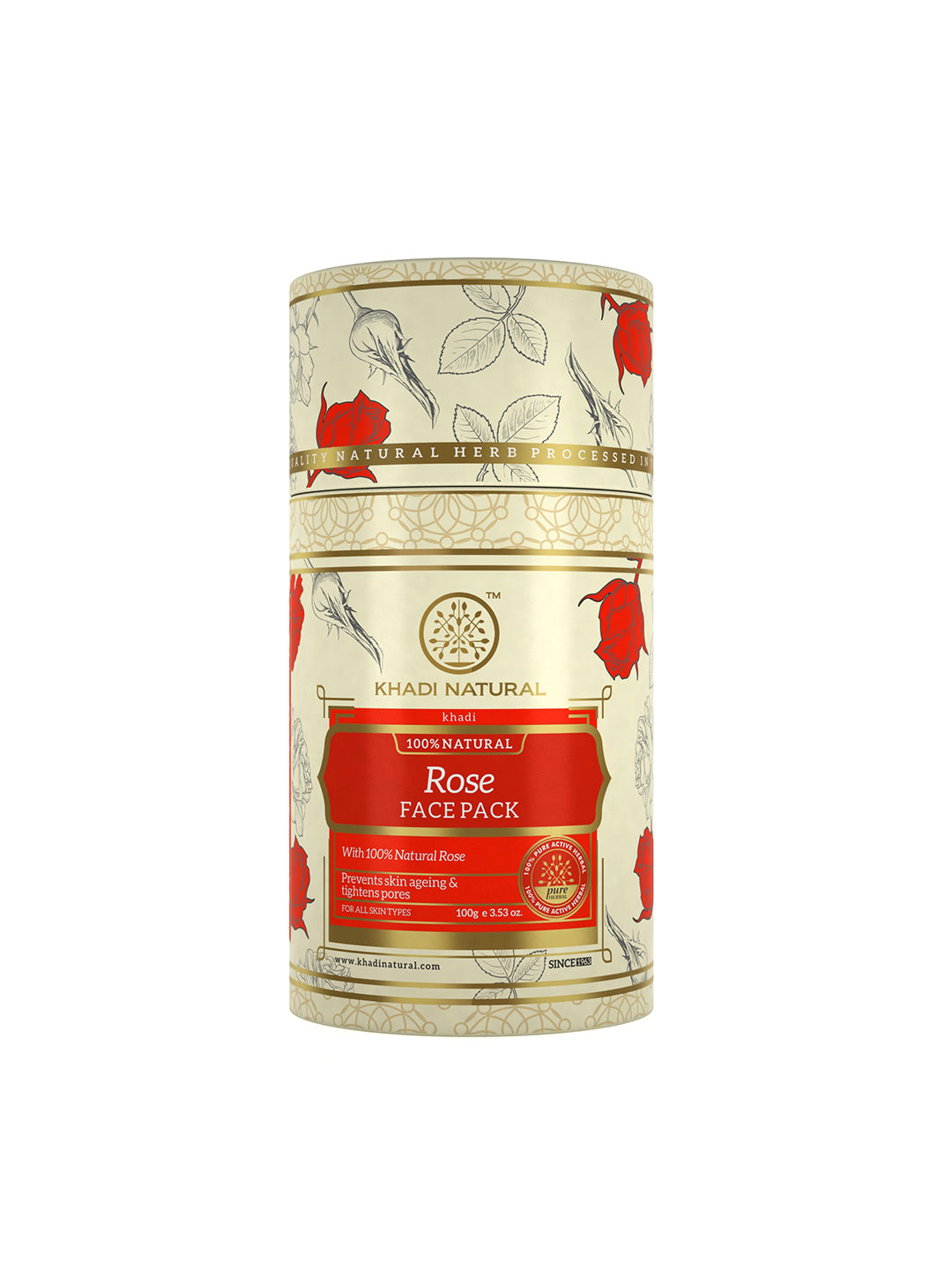Khadi Natural Rose Face Pack - 100gm