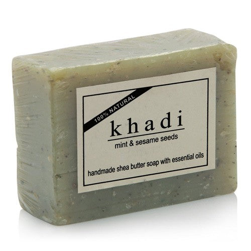 Khadi Natural Mint & Sesame Seeds Soap-100 g