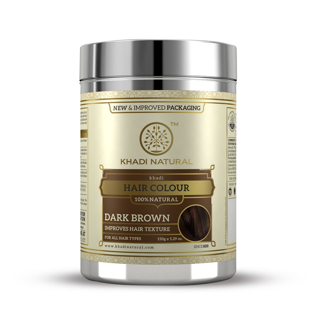 Khadi Natural Herbal Hair Colour Dark Brown-150 g