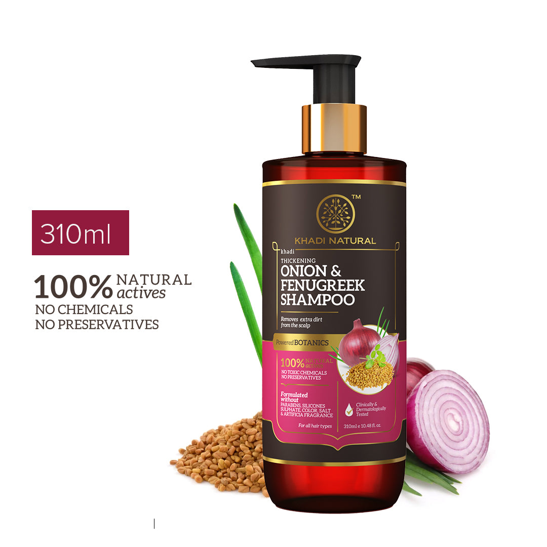 Khadi Natural Onion & Fenugreek Hair Cleanser 310 ml
