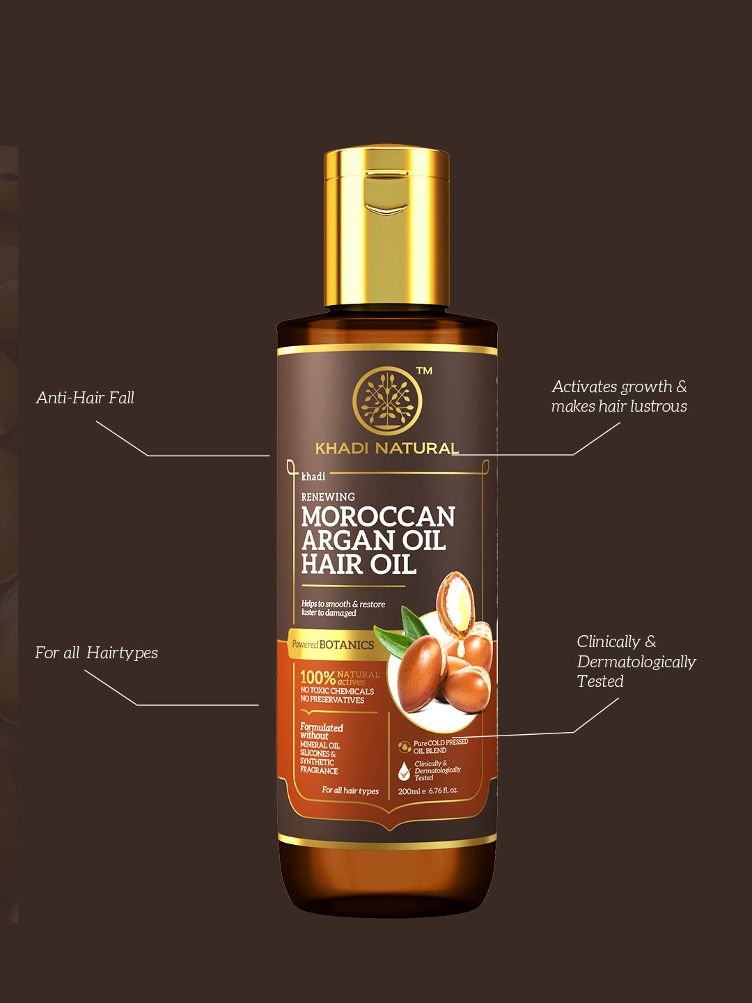 Khadi Natural Moroccan Argan Hair oil 200 ml