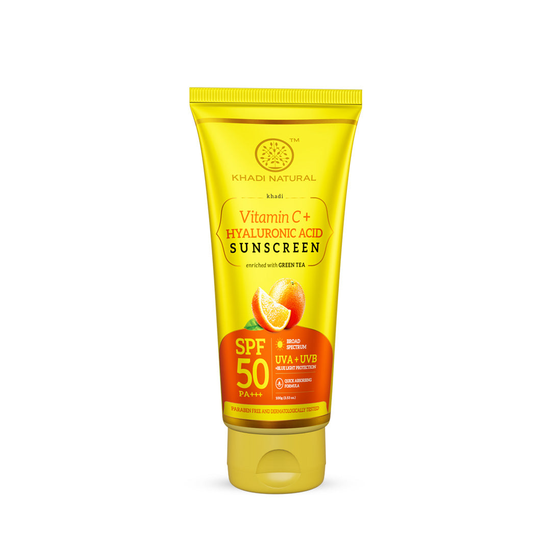 Vitamin C + Hyaluronic Acid Sunscreen Aqua Gel With Green Tea SPF -100ml