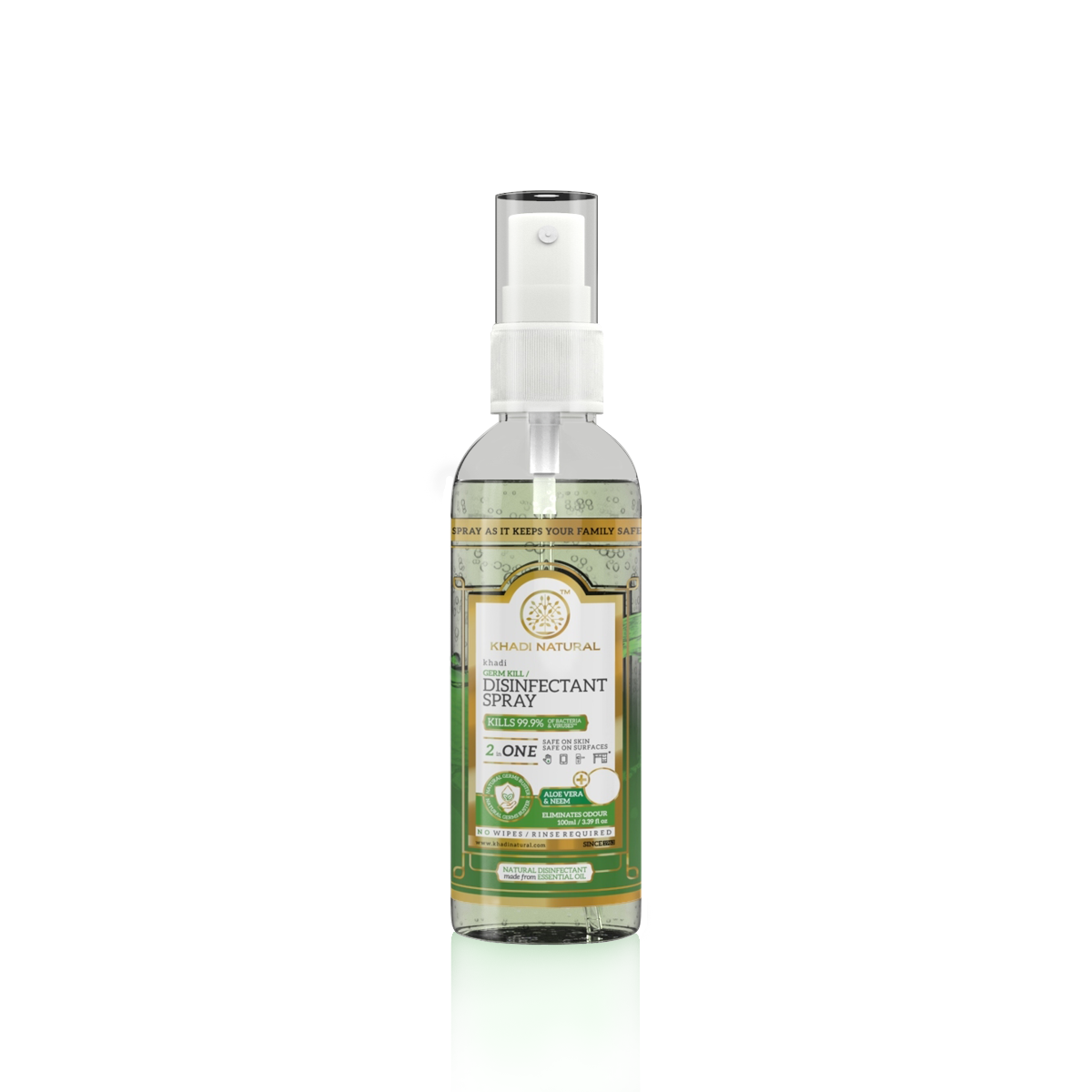 Khadi Natural Germ Kill/ Disinfectant Spray - 100ml