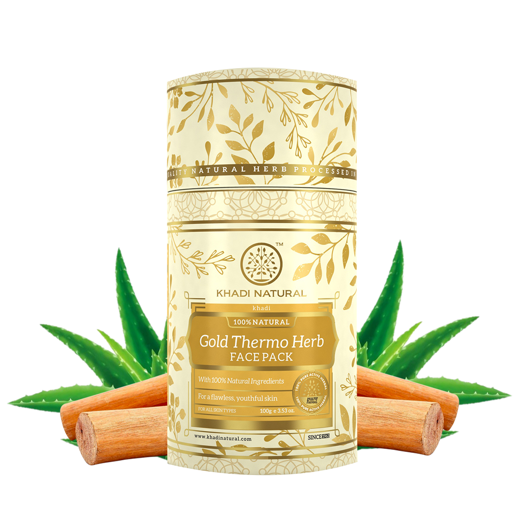 Khadi Natural Gold Thermo Herb Skin Tightning Face Pack