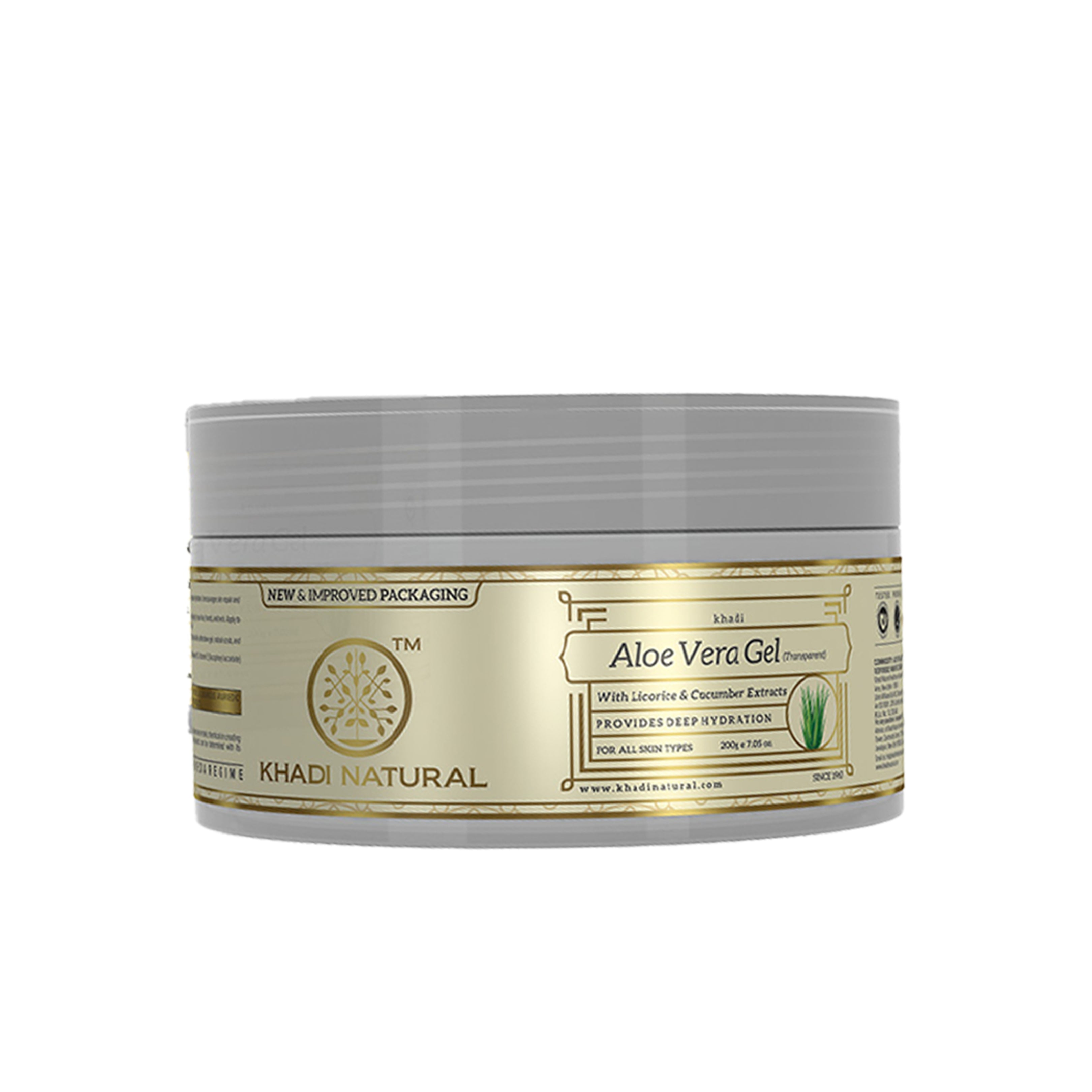 Khadi Natural Aloevera Gel With Liqorice & Cucumber Extracts-200 g