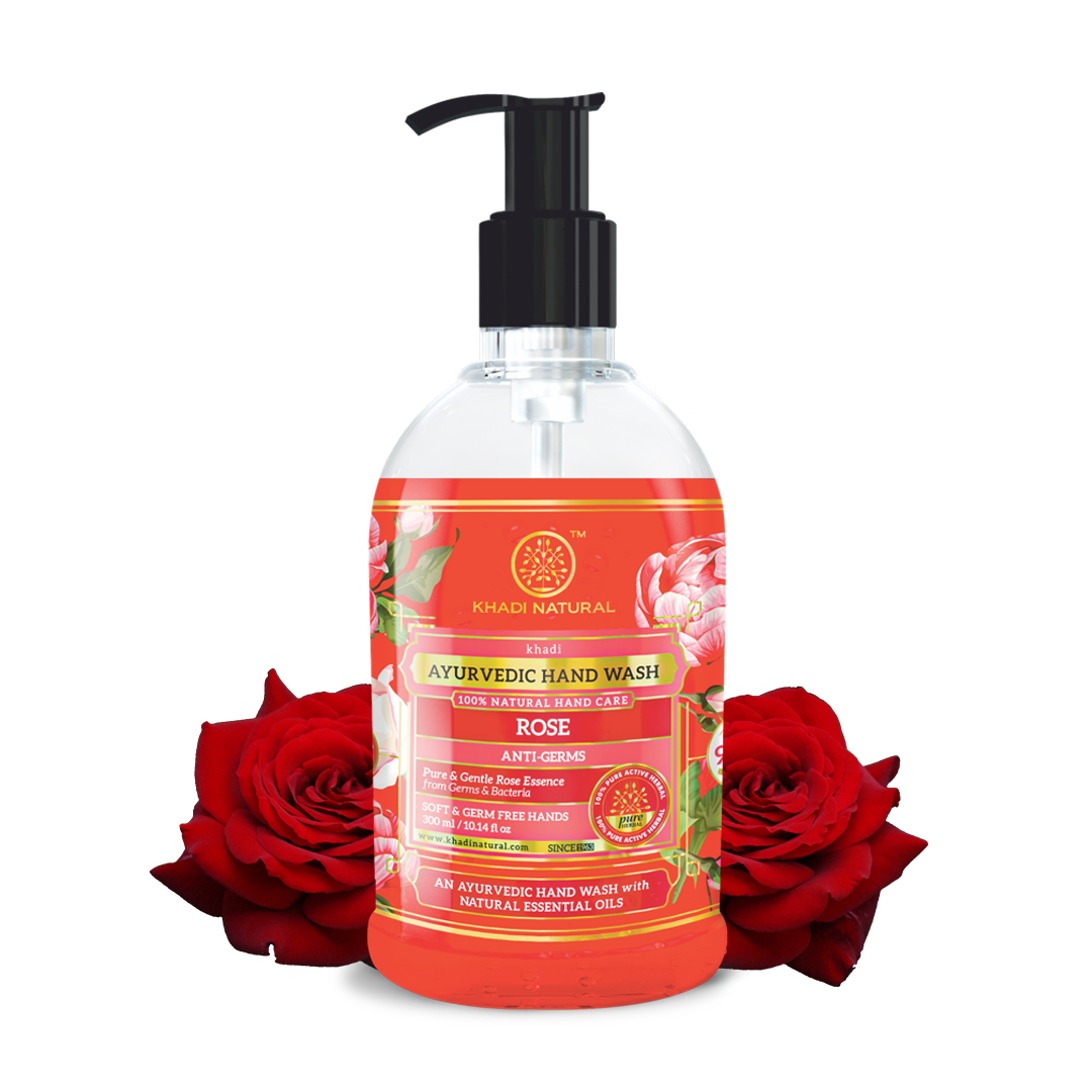 Khadi Natural Anti Germ Rose Handwash-300 ml