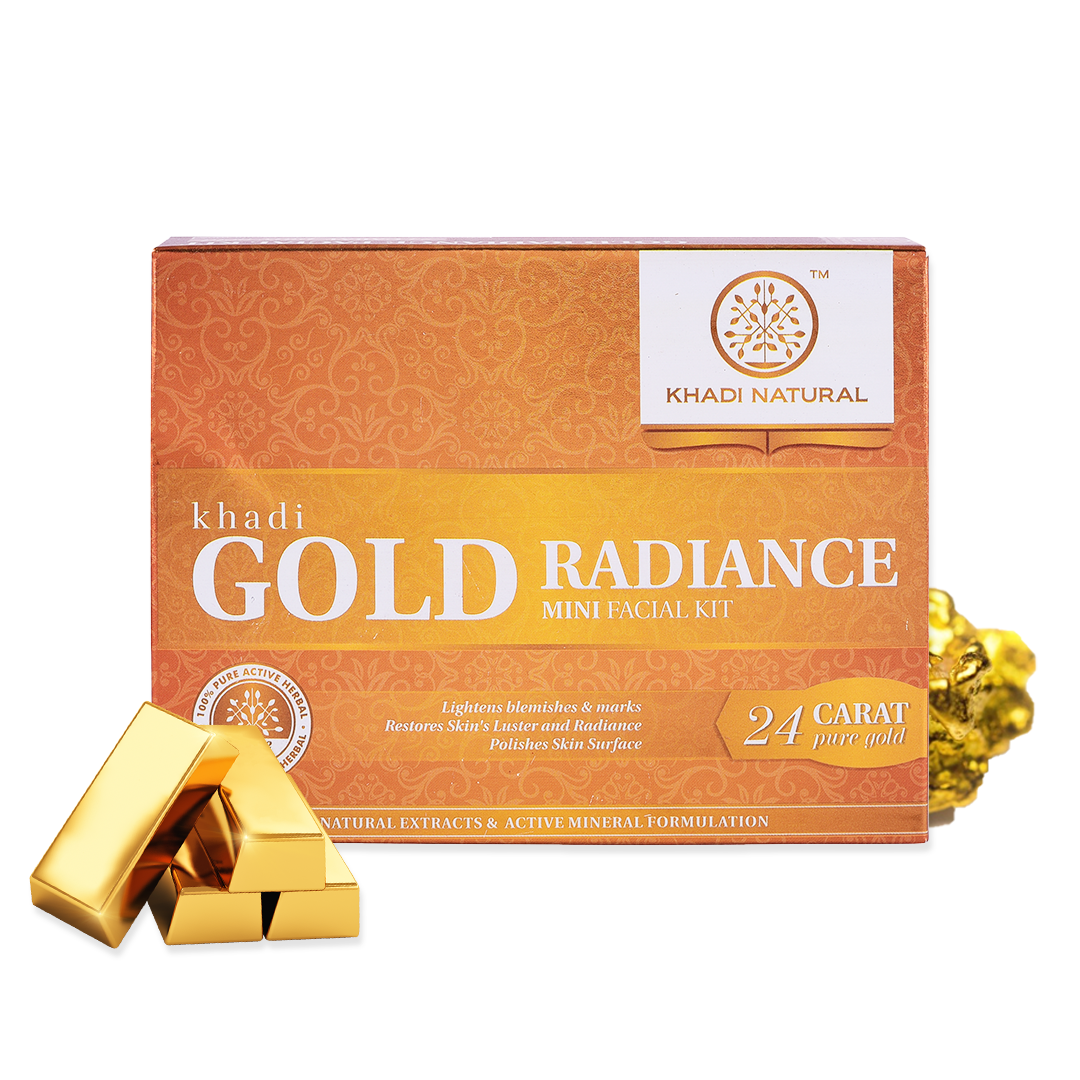 Khadi Natural Gold Radiance Mini Facial Kit