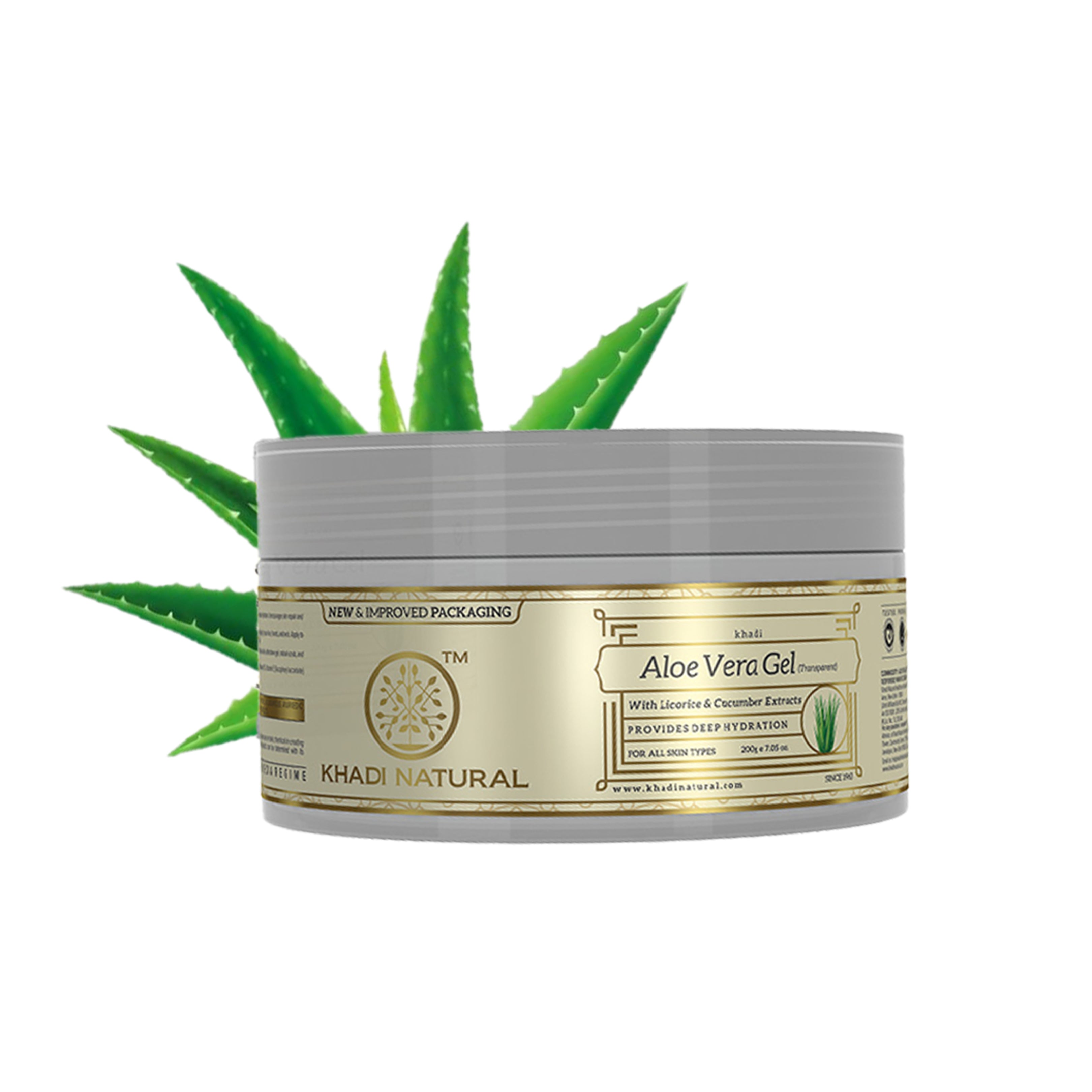 Khadi Natural Aloevera Gel With Liqorice & Cucumber Extracts-200 g
