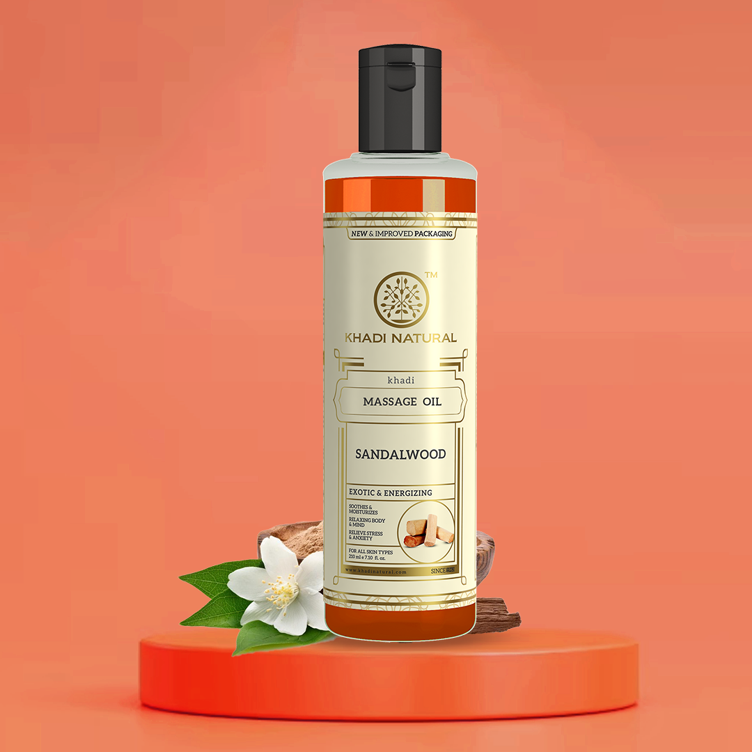 Khadi Natural Sandalwood Massage Oil