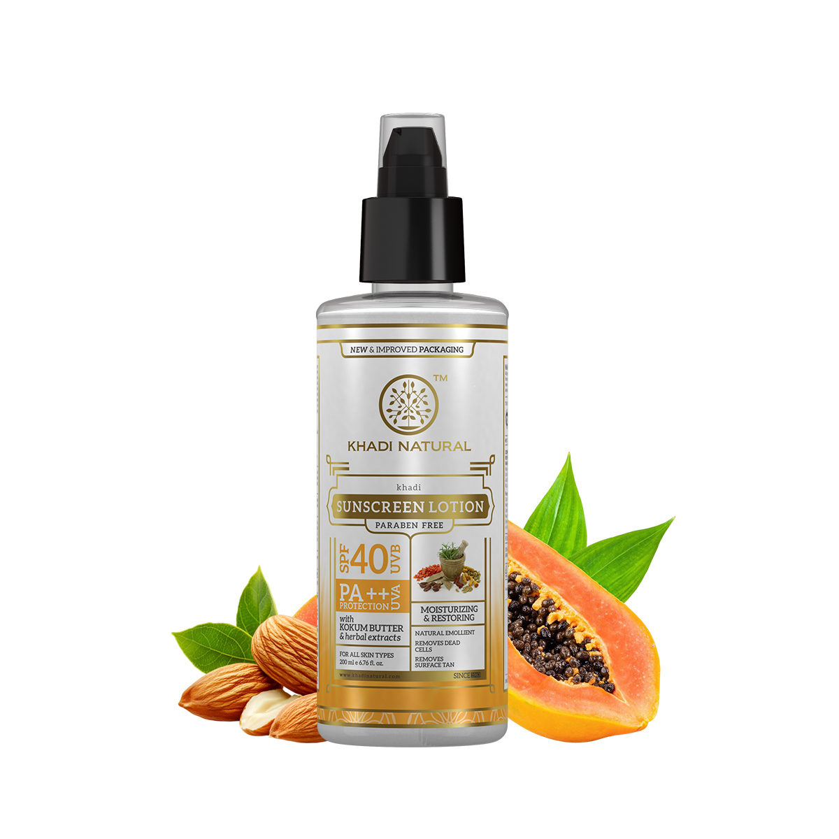 Khadi Natural Sunscreen Moisturising Lotion 100ml - SPF 40