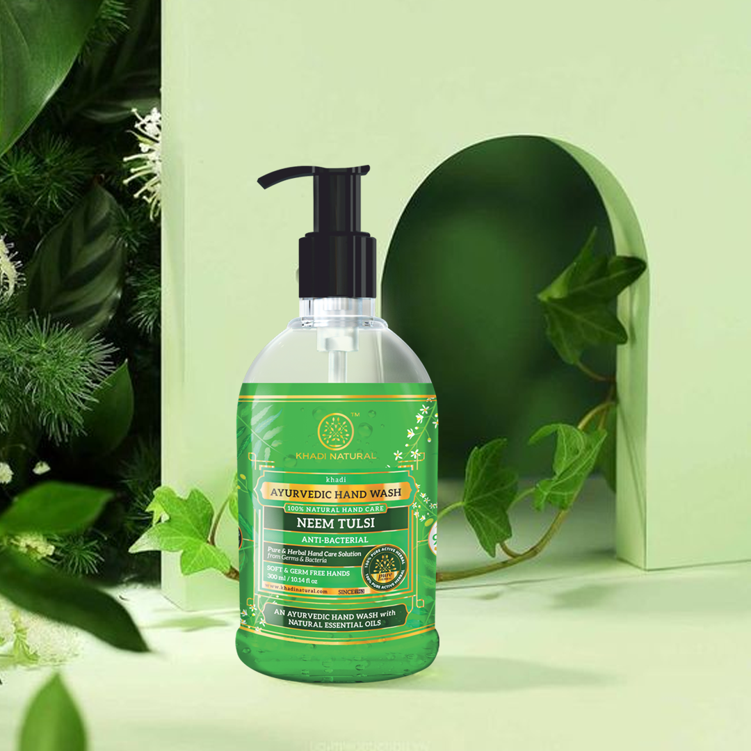 Khadi Natural Anti-Bacterial Neem Tulsi Handwash - 300ml