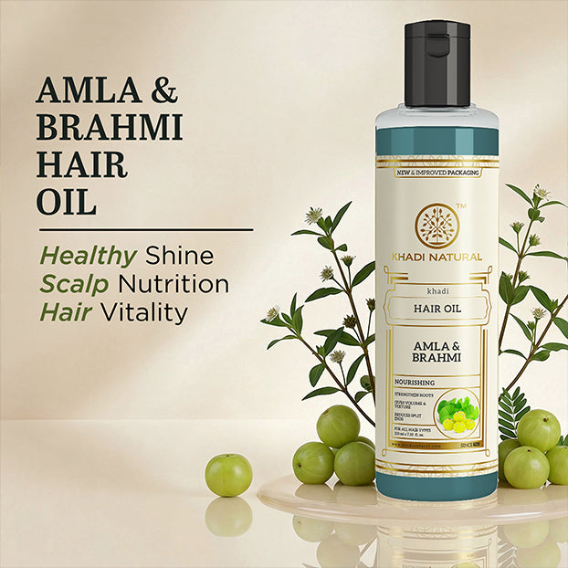 Khadi Natural Traditional Herbal Hair Care Cleanser & Oil Kit - 3 Step Set