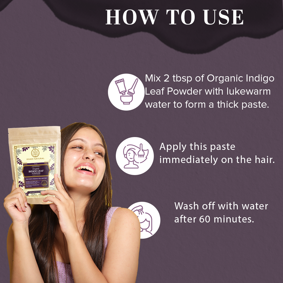 Organic Indigo Leaf Powder - 100% Natural-100 g