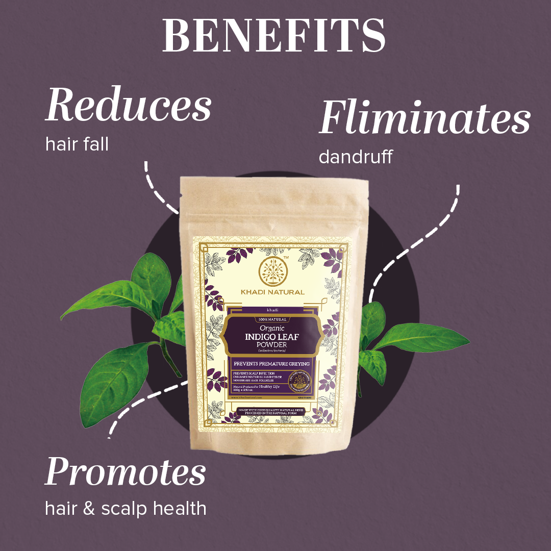Organic Indigo Leaf Powder - 100% Natural-100 g