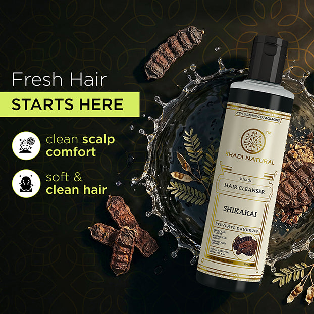 Khadi Natural Hair Repair & Conditioning Therapy Kit with Cleanser & Oil - 3 Step