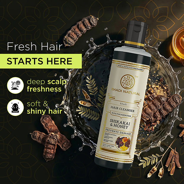 Khadi Natural Dandruff Care Hair Cleanser, Oil & Body Wash Kit - 3 Step Set