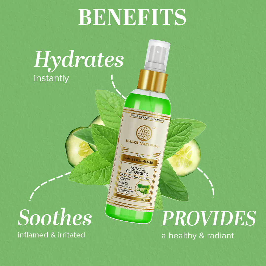 Khadi Natural Mint & Cucumber Face Spray 100ml