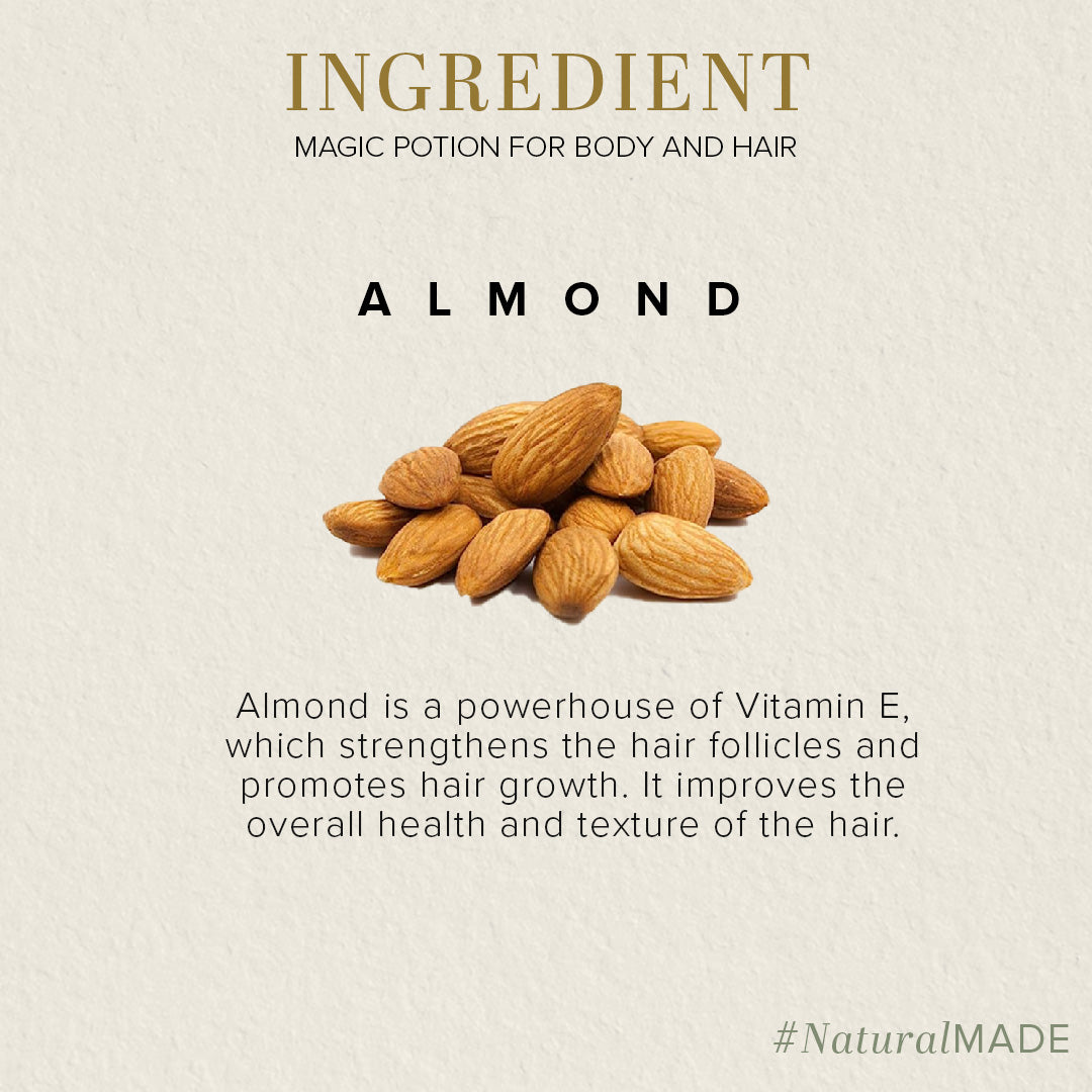 Khadi Natural Sweet Almond Hair & Body Oil - 100 ml