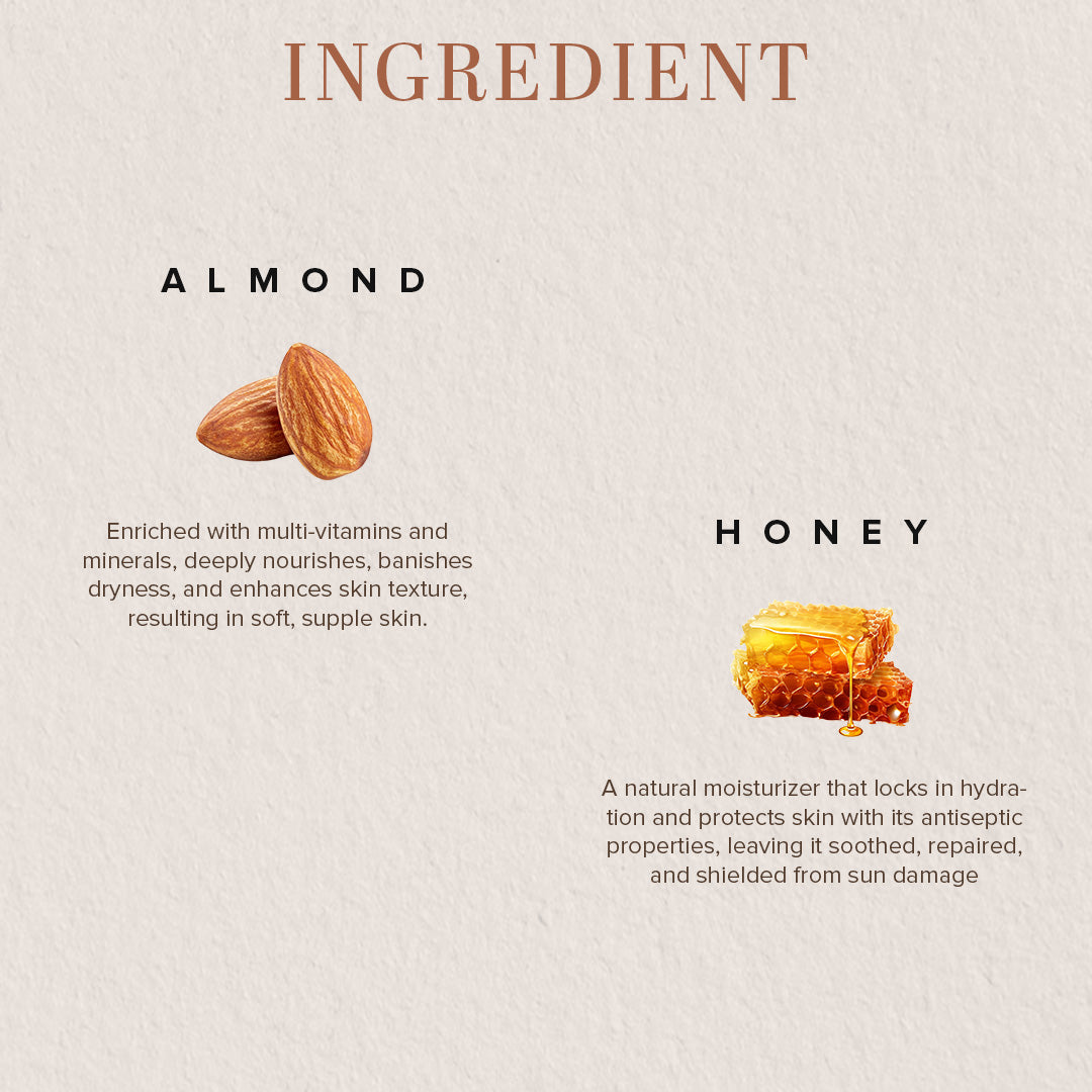 Khadi Natural Almond & Honey Exfoliating Facial Scrub / 100 g