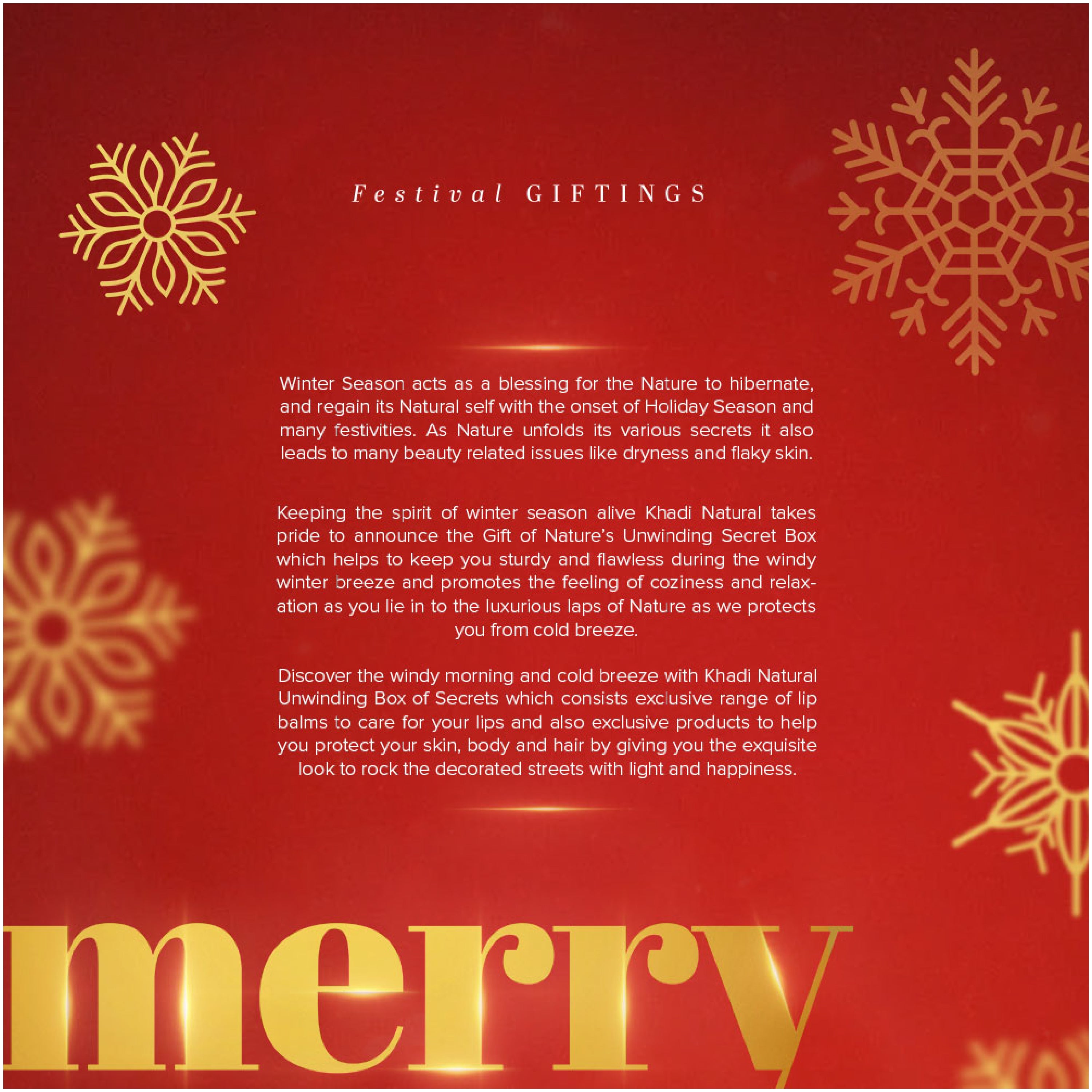 Khadi Natural Merry Gift Pack