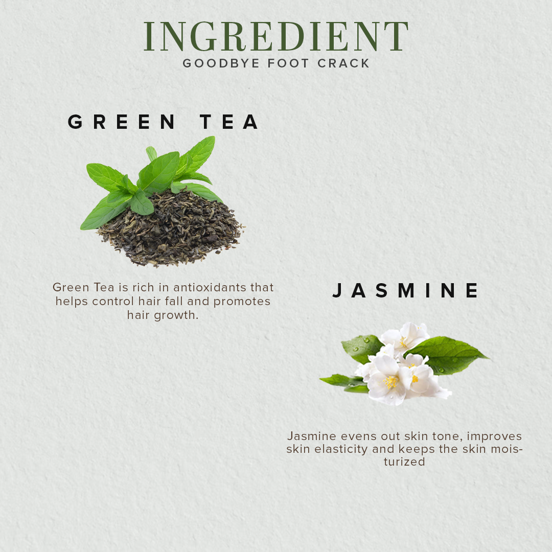 Khadi Natural Jasmine & Green Tea Foot Crack Cream - With Sheabutter 50 g