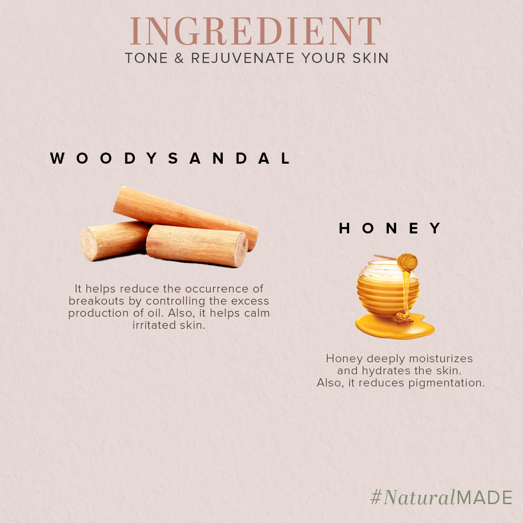 Khadi Natural Woody Sandal & Honey Soap 100 g