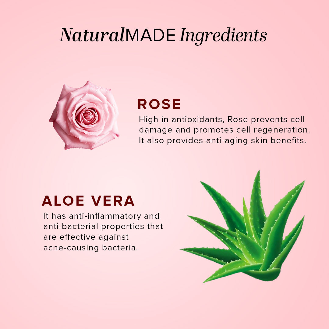 Khadi Natural Rose & Aloevera Facial Massage Gel-100 gm