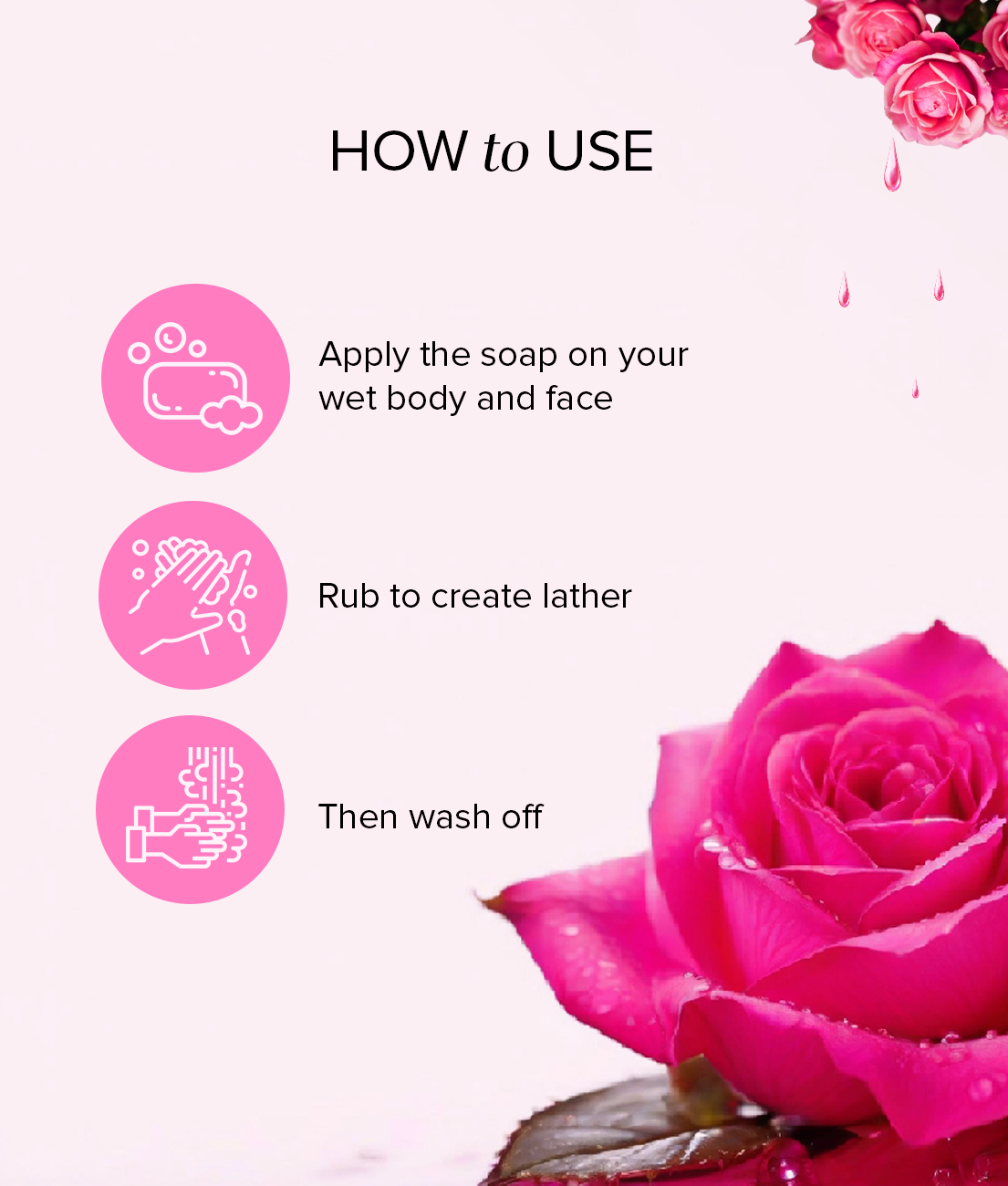 Khadi Natural Rosewater Soap (Pack of 5)