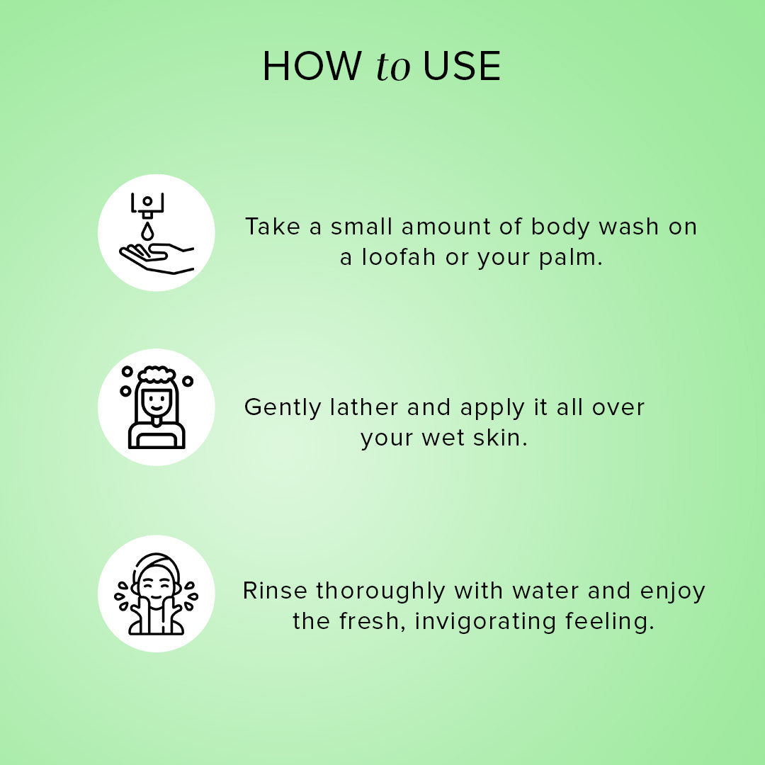 Khadi Natural Green Tea & Mint Body Wash- Sls & Paraben Free-210 ml
