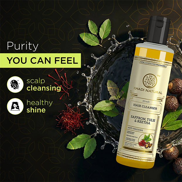 Khadi Natural Hair Fall Control Cleanser, Bhringraj Oil & Moisturizer Kit