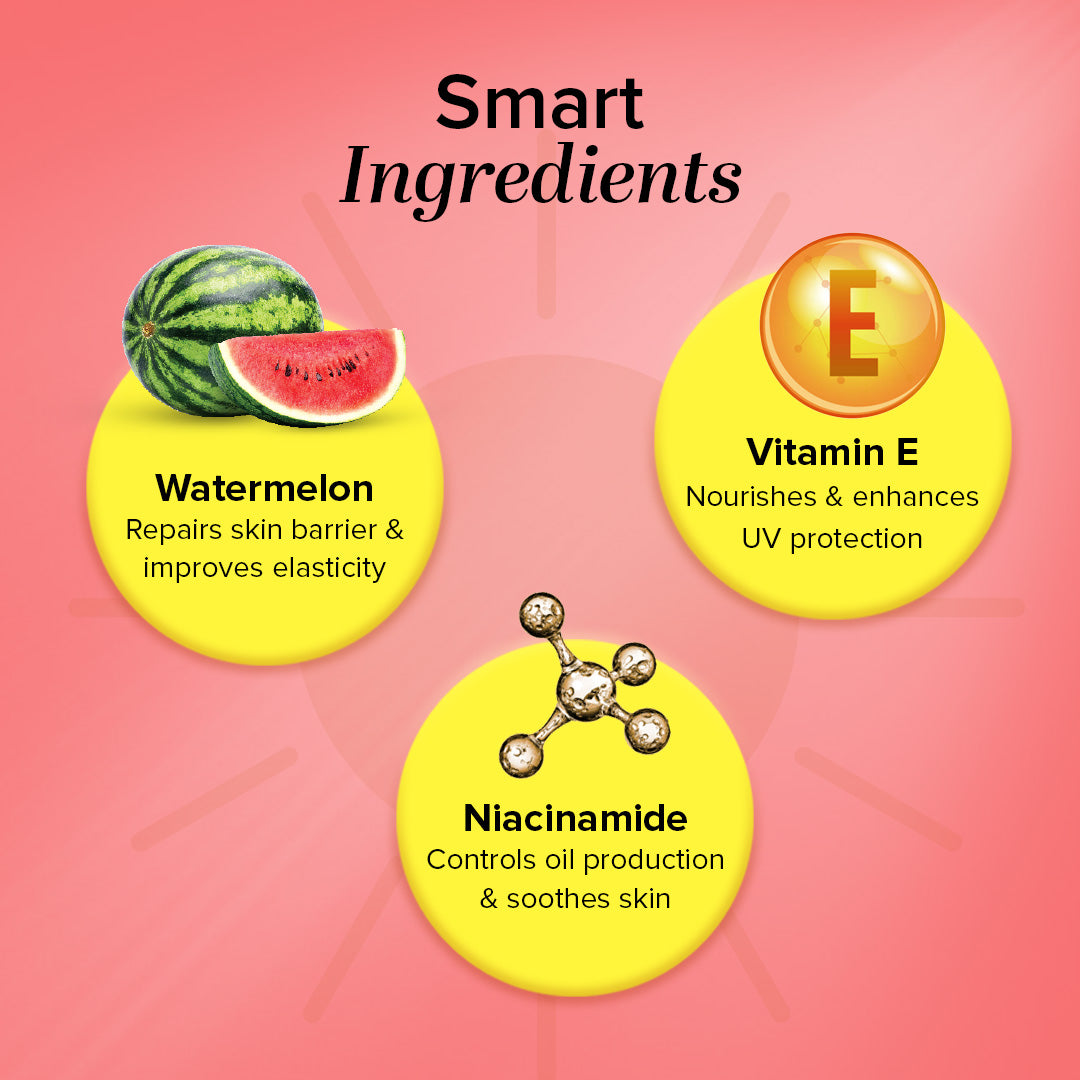 Khadi Natural Watermelon + Niacinamide Sunscreen Aqua Gel SPF 50 PA+++