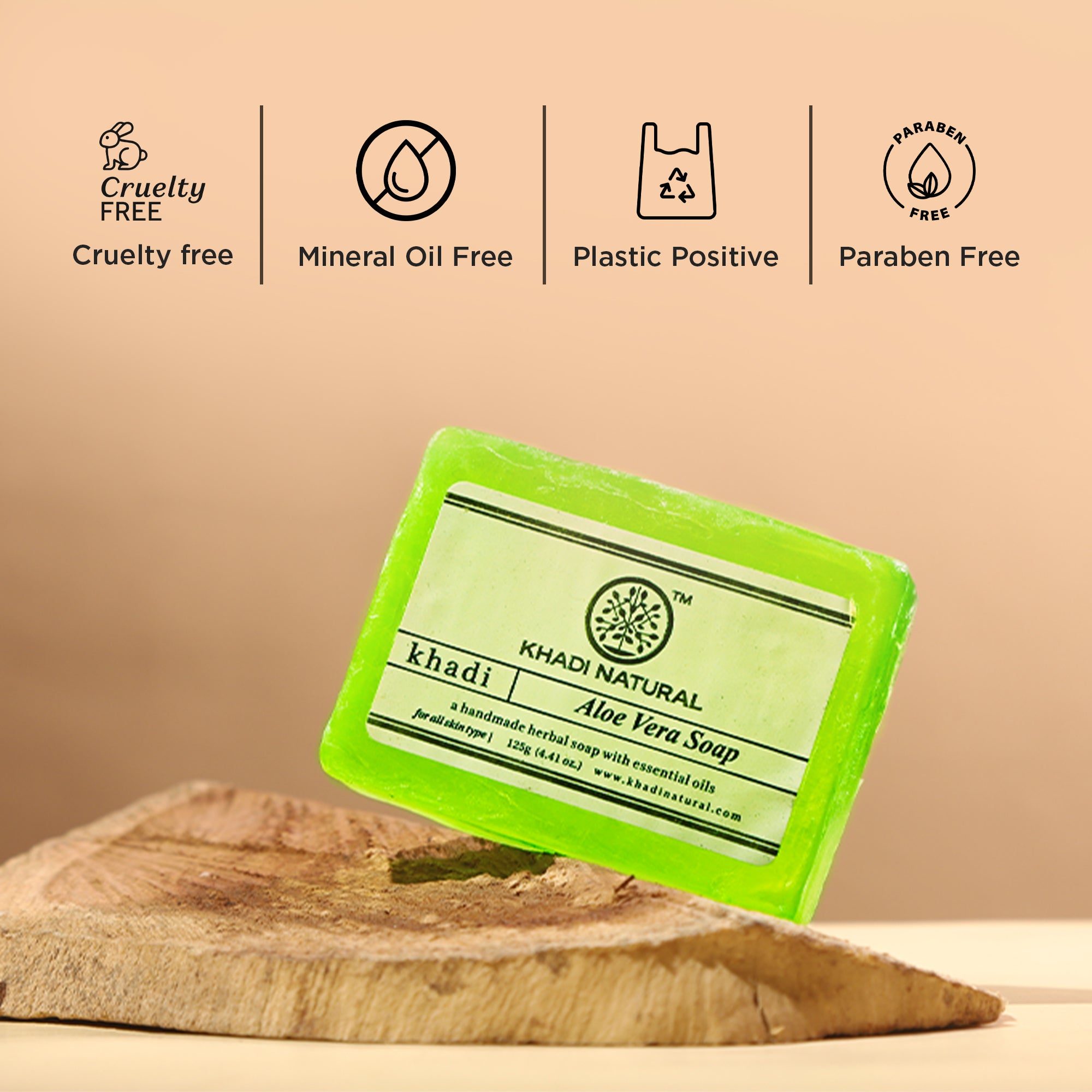 Khadi Natural Aloevera Soap Combo Pack Of 3 – 125gm Each