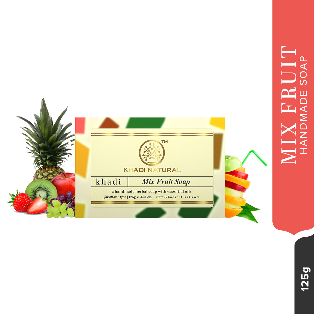Khadi Natural Herbal Mix Fruit Soap-125 g