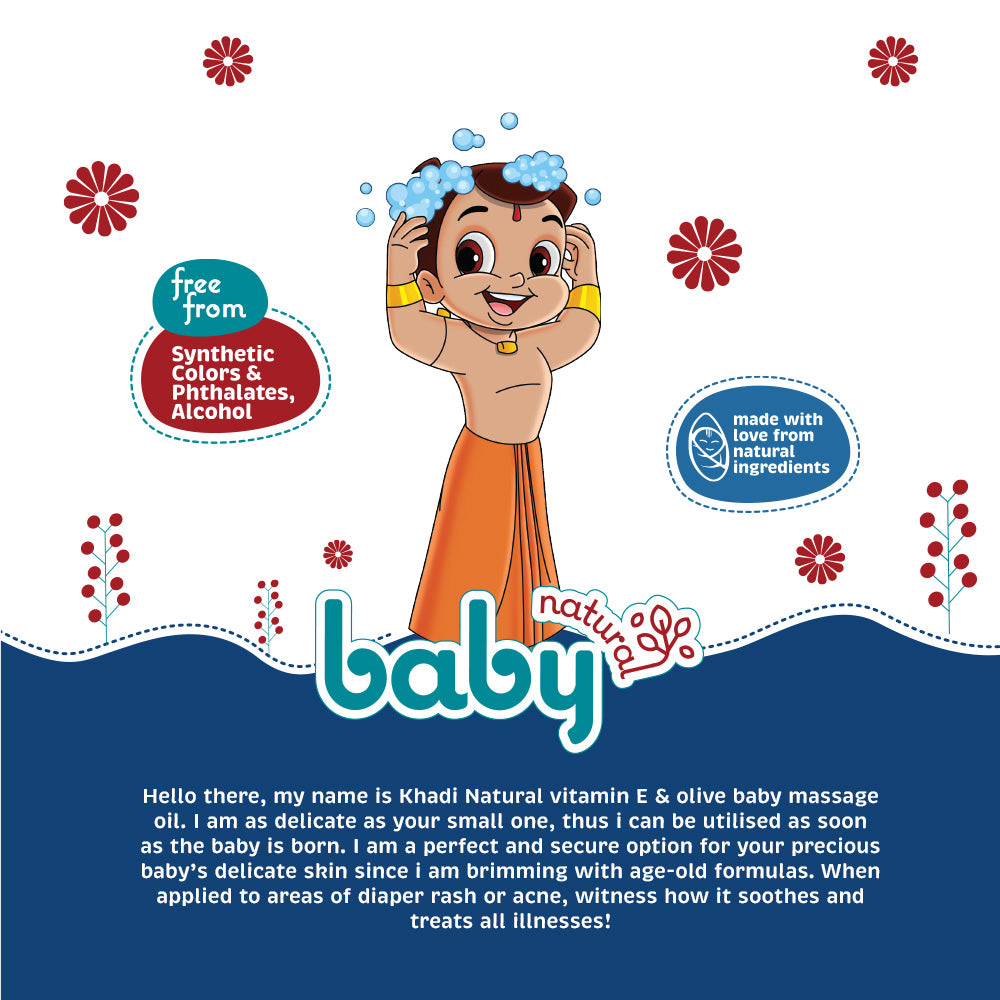 Khadi Natural Baby Shampoo With Vitamin B-5 & Wheat Protein-200 ml