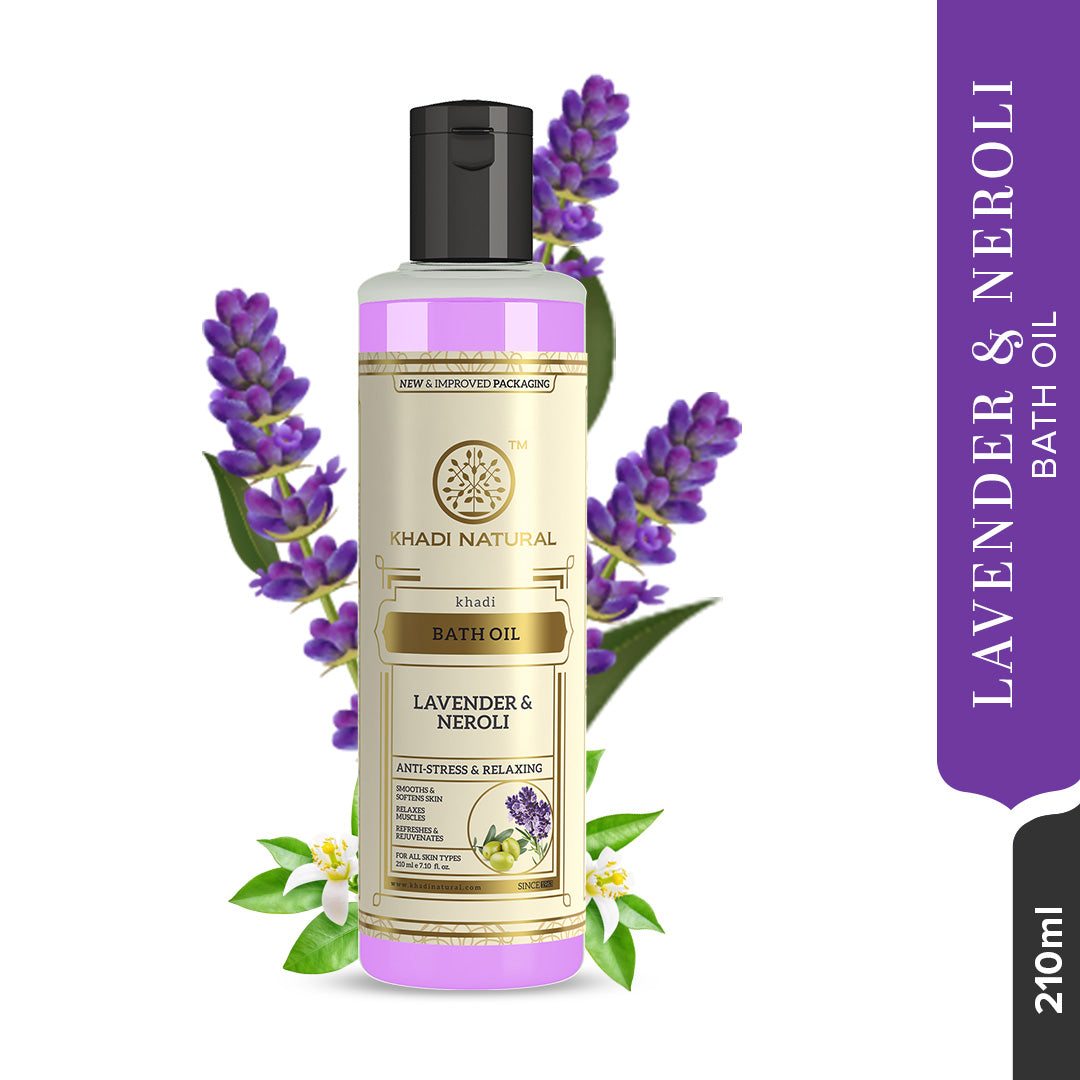 Khadi Natural Lavender & Neroli Bath Oil 210 ml