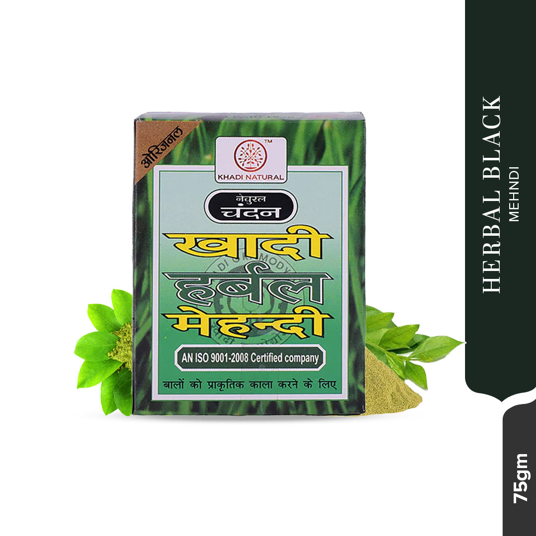 Khadi Natural Herbal Black Mehndi- 75 g