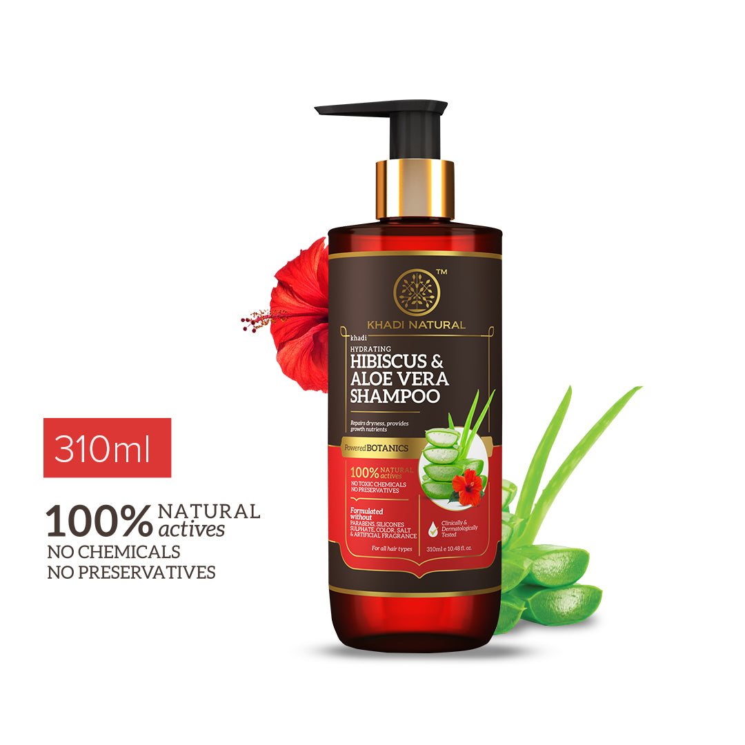 Khadi Natural Hibiscus & Aloe Vera Hair Cleanser  310 ml