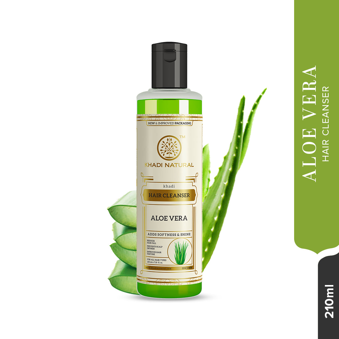 KHADI NATURAL Aloevera Hair Cleanser - 210 ml